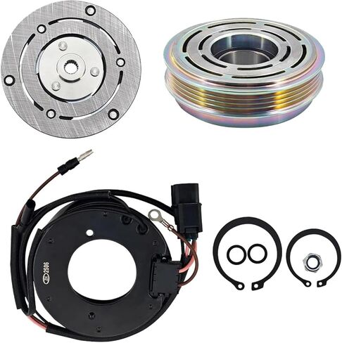 AC Aompressor، قابض تكييف هواء السيارات متوافق مع Honda Civic Hybrid 1.5L 2012-2013 وAcura ILX Hybrid 1.5L 2013-2015 AC Clutch Kit يحل محل AD-0447N-CL 38810RW0A01 in Kuwait
