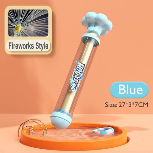 Fireworks Water Gun – 27CM Large Capacity Water Blasters for Adults, Couples, Perfect for Beach, Pool, and Park Fun – 2-Pack (Pink & Blue) in Kuwait