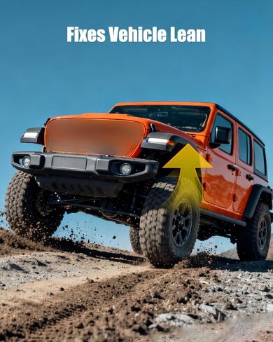 فاصل زنبركي أمامي 1 بوصة مناسب لـ JK Wrangler (بابين) JK Wrangler Unlimited (4 أبواب) استبدال 1953075 2 قطعة in Kuwait