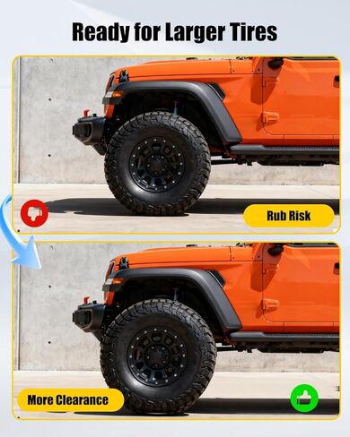 فاصل زنبركي أمامي 1 بوصة مناسب لـ JK Wrangler (بابين) JK Wrangler Unlimited (4 أبواب) استبدال 1953075 2 قطعة in Kuwait