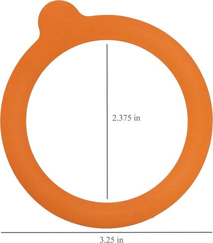 Kilner Replacement Rubber Seals for 4-Fl Oz Jars, Pack of 6, 3-1/4" x 3-1/4" in Kuwait