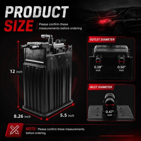 8L1Z-9D653-C Vapor Canister Compatible with Ford Expedition 2007–2014, Lincoln Navigator 2007–2014 5.4L V8, EVAP Charcoal Canister Replacement for BL1Z-9D653-A in Kuwait