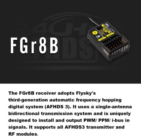 جهاز استقبال Goolsky Flysky FGr8B، جهاز استقبال 2.4 جيجا هرتز 8 قنوات لجهاز Flysky AFHDS 3 PL18 NB4+ NB4 Pro+ أجهزة إرسال RC ووحدات FRM302 RF in Kuwait
