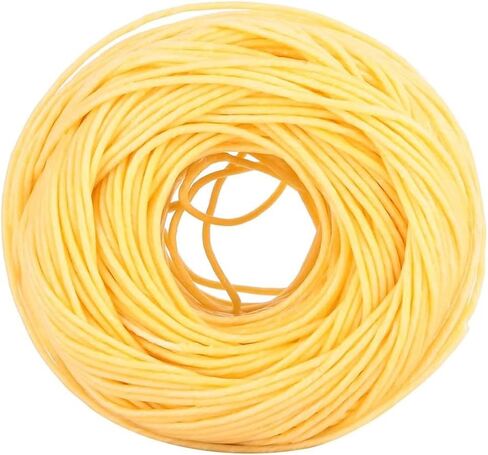 Hemp Wick, 61m Edible Wick for Butter Candle Portable Edible Candle Wicks for Butter Candle Slow Burning Candle Wick Lightweight Hemp Wick Roll(Light) in Kuwait