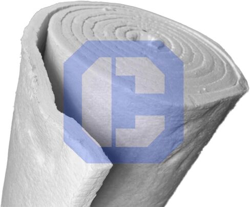 Ceramic Fiber Insulation Baffle Fire Blanket (8# Density, 2300°F)(1"x24"x25') for Wood Stoves, Pizza Ovens, Kilns, Forges in Kuwait