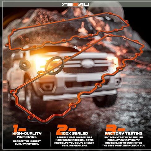 مجموعة حشية غطاء صمام المحرك متوافقة مع 2003-2010 Ford E350 E450 F250 F350 F450 F550 Excursion 6.0L، مجموعة حشية غطاء الصمام VS50691R VS50395 in Kuwait