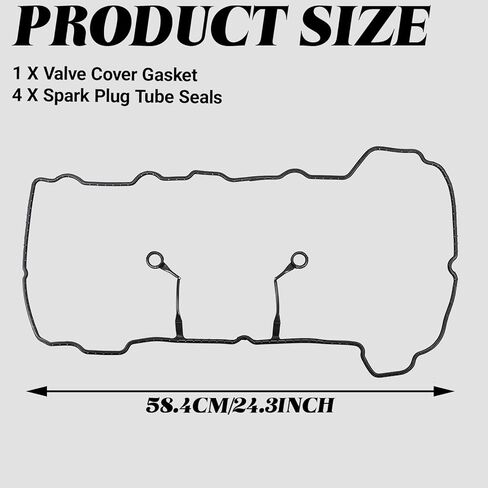 22441-2E000 Valve Cover Gasket Replacement, Engine Head Valve Cover Gasket Set for Hyundai Tucson Elantra Sonata Kia Forte Soul Optima 2011-2019 1.8 2.0 NA Replace VS50824R VS50644S in Kuwait