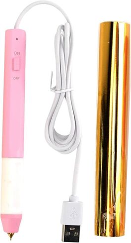 مجموعة أقلام Vaveren الساخنة الساخنة أداة النقش التي تعمل بمنفذ USB لتزيين DIY للحرف اليدوية وصنع البطاقات الورقية المخصصة، وردي in Kuwait