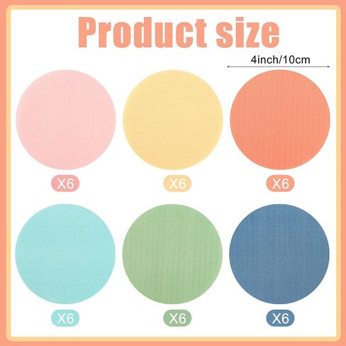 36 Pcs Carpet Spot Markers 4 Inch Boho Circle Floor Dots for Classroom 6 Colors Sitting Carpet Spots Circle Dots Markers for Classroom Elementary Preschool Kindergarten Teachers Supplies in Kuwait