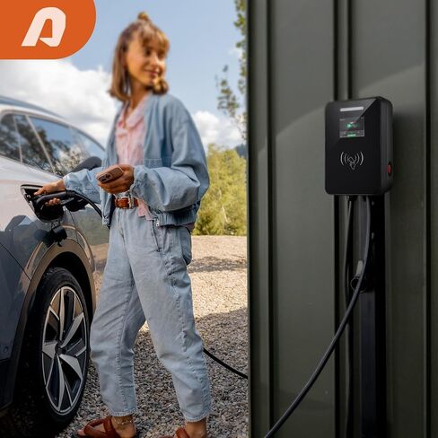 48A Level 2 EV Charger, 240V 11.5kW High-Speed J1772 Electric Vehicle Charger with 20ft NEMA 14-50 Plug, Smart APP/Wi-Fi Control in Kuwait