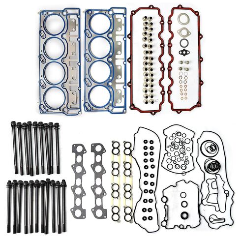 6.0L Engine MLS Full Gasket Set w/Bolts for Ford F-250 F-350 F-450 F-550 E350 E450 Super Duty 6.0L V8 Powerstroke Diesel Turbo OHV CS26374 ES72229 in Kuwait