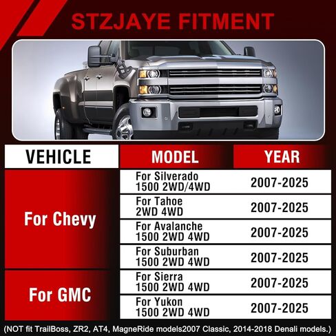 1.5inch Leveling Kit for Avalanche 2007-2013, Front Strut Spacers for 2007-2014 Suburban 1500/Yukon XL 1500, for 2007-2025 Silverado 1500/Sierra 1500/Tahoe/Sierra/Yukon, for 15-25 Suburban/Yukon XL in Kuwait