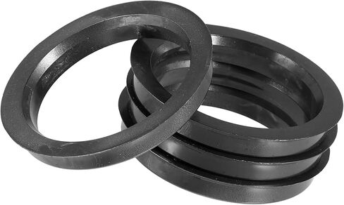 72.6mm to 60.1mm Universal Car Hub Centric Rings Black - Pack of 4 Durable Material in Kuwait