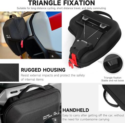 R1300GS ADV دراجة نارية المبرد الطربوش أكياس جانبية 4L نايلون هدية اليسار اليمين أداة تخزين حقيبة مع جيب داخلي مقاوم للماء لسيارات BMW R 1300 GS ADV R1300GSA 2024 2025 الملحقات in Kuwait