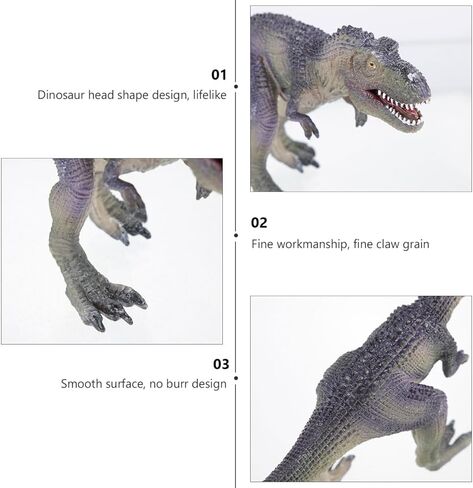 FRCOLOR 9" Tyrannosaurus Figure Simulation Dinosaur Artware Ornament Decorative Animal Craft Educational Toy for Kids Learning and .05X3.74X3.14 Inches in Kuwait