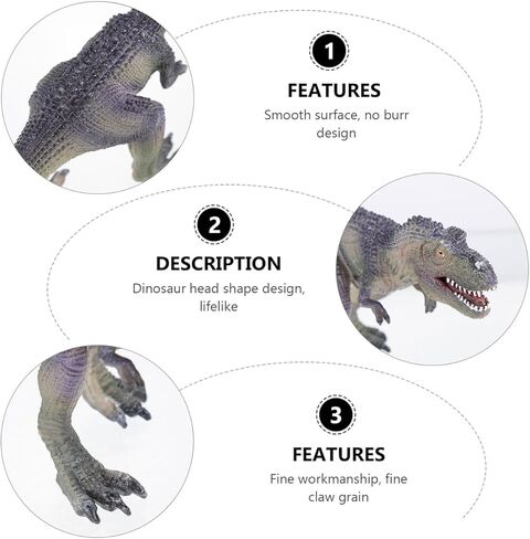 FRCOLOR 9" Tyrannosaurus Figure Simulation Dinosaur Artware Ornament Decorative Animal Craft Educational Toy for Kids Learning and .05X3.74X3.14 Inches in Kuwait