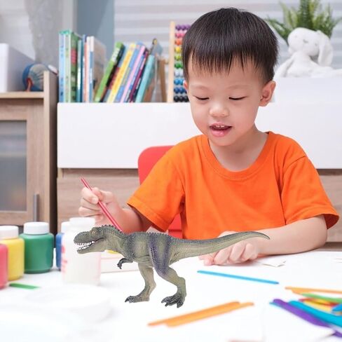 FRCOLOR 9" Tyrannosaurus Figure Simulation Dinosaur Artware Ornament Decorative Animal Craft Educational Toy for Kids Learning and .05X3.74X3.14 Inches in Kuwait