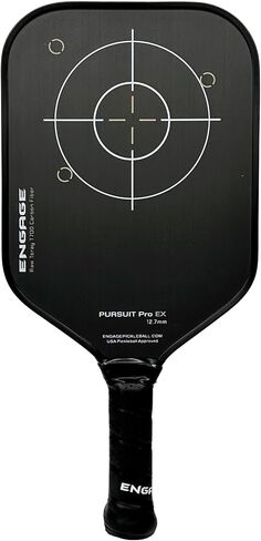 Engage Pursuit Pro EX 6.0 Pickleball Paddle – Widebody Shape, Raw T700 Toray Carbon Fiber Face, 16mm Control Pro “Black" Core, Vortex Barrier Edge Technology Limits Vibration in Saudi Arabia