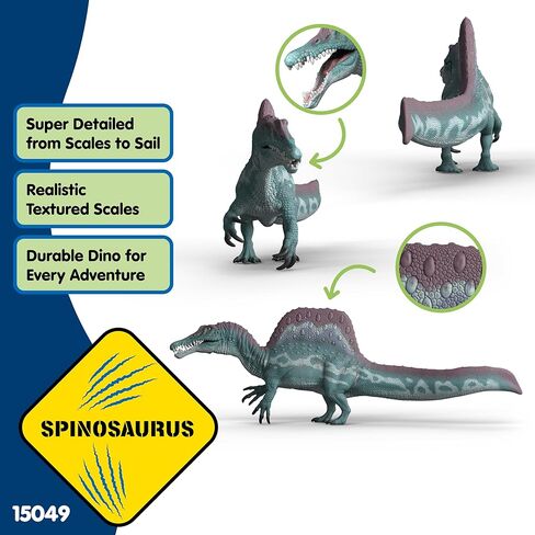 Schleich Dinosaurs - Spinosaurus Dino Figurine - Educational Dinosaur Toys for Boys and Girls - Realistic Dino Figures for Kids Ages 5+ |15049 in Kuwait