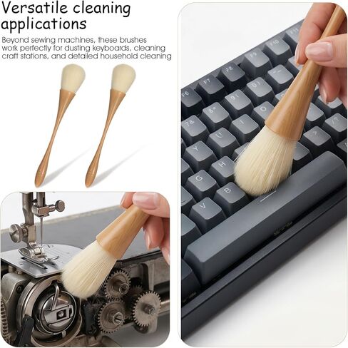 2-Pack Sewing Machine Cleaning Kit, Duster Brush, Dust Cleaning Brush for Keyboard, Quilting and Craft Tool in Kuwait