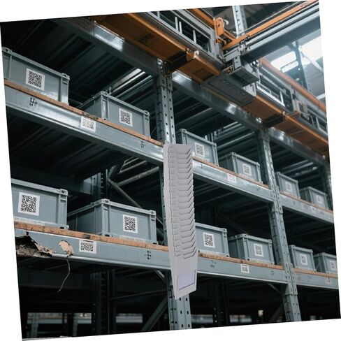 jojofuny Warehouse Material Card Holder Rack Wall-Mounted Time Cards Organizer 15-Slot Screw-Mounted Label Holder for Office and Inventory Management in Kuwait