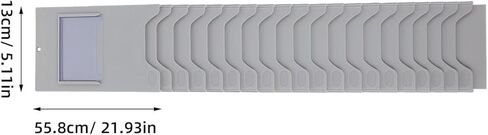jojofuny Warehouse Material Card Holder Rack Wall-Mounted Time Cards Organizer 15-Slot Screw-Mounted Label Holder for Office and Inventory Management in Kuwait