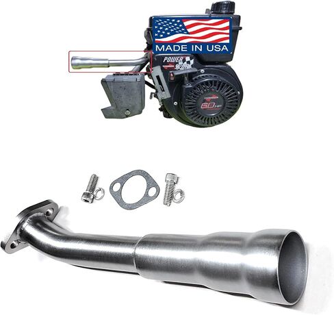 Tecumseh 5.0-6.5 OHV Engine Header Exhaust Pipe for Go Kart Fun Cart Minibike. in Kuwait