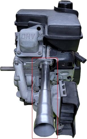 Tecumseh 5.0-6.5 OHV Engine Header Exhaust Pipe for Go Kart Fun Cart Minibike. in Kuwait
