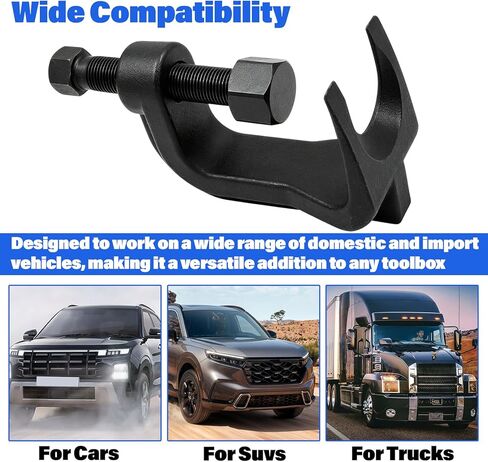 25112 Ball Joint Separator, Adjustable Ball Joint Puller with 2-3/8" Opening Range, Heavy Duty Ball Joint Removal Tool for Cars, Trucks & SUVs, with Lower Control Arm Prying Tool in Kuwait