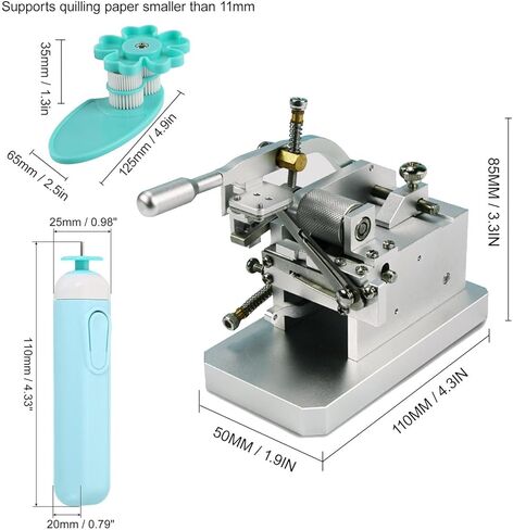 Paper Quilling Kit,Fringer Cutting Machine with 0.3~4mm Adjustable Fringe Width & Electric Quilling Paper Pen & DIY Roller Quilting Tools in Kuwait