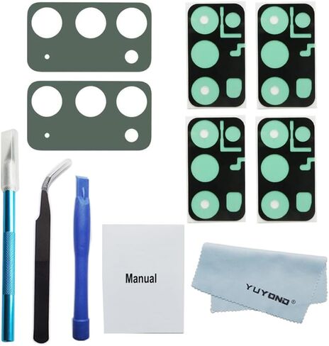 2pcs OEM Original Back Rear Camera Glass Lens Replacement for Samsung Galaxy Note 20 5G 6.7 Inch (All Carriers) with Repair Tools Kit (Mystic Gray) in Saudi Arabia