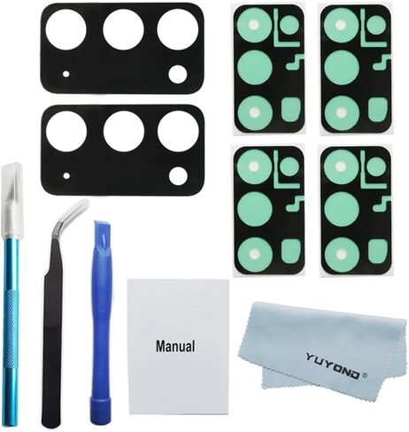 2pcs OEM Original Back Rear Camera Glass Lens Replacement for Samsung Galaxy Note 20 5G 6.7 Inch (All Carriers) with Repair Tools Kit (Mystic Gray) in Saudi Arabia