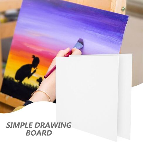 2Pcs 24X30Inch Cotton Oil Painting Canvas Boards for Art Students Blank Stretched Painting Panels Suitable for Acrylic and Oil Supplies in Kuwait