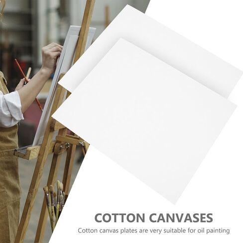 2Pcs 24X30Inch Cotton Oil Painting Canvas Boards for Art Students Blank Stretched Painting Panels Suitable for Acrylic and Oil Supplies in Kuwait