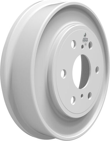 أجزاء الهيكل الفاخرة من Metrix - 13.23 بوصة (336 مم) طقم طبل الفرامل الخلفي المطلي 2 قطعة يناسب 2005-2008 شيفروليه سيلفرادو 1500، 2005-2008 جي إم سي سييرا 1500، استبدال 9764R، صنع في أوروبا in Kuwait