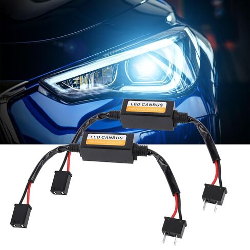 2pcs H7 LED Headlight Decoder Plug and Play Anti-Flicker Canbus Error Decoder in Kuwait