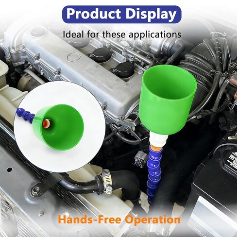 36.22 Inch Bendable Long Funnel, Wide Mouth Plastic Funnel with Flexible Extension Hose, Universal Automotive Funnel for Transmission Fluid - Car Accessories in Kuwait
