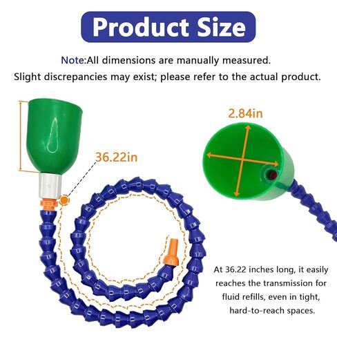 36.22 Inch Bendable Long Funnel, Wide Mouth Plastic Funnel with Flexible Extension Hose, Universal Automotive Funnel for Transmission Fluid - Car Accessories in Kuwait