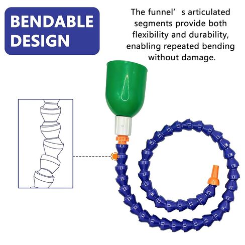 36.22 Inch Bendable Long Funnel, Wide Mouth Plastic Funnel with Flexible Extension Hose, Universal Automotive Funnel for Transmission Fluid - Car Accessories in Kuwait
