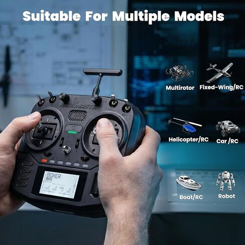 Radiomaster Boxer ELRS 2.4GHz 16CH Hall Gimbals Radio Controller with Carrying Case for Fixed-Wing Aircraft/RC Helicopters/FPV Drones/RC Cars/Boats, Mode 2 in Kuwait