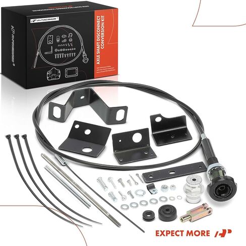 A-Premium Axle Shaft Disconnect Conversion Differential Cable Lock Kit Compatible with Chevrolet Tahoe 1995-1998, Blazer, K1500/K1500 Suburban, K2500 & GMC Yukon, K1500/K1500 Suburban, K2500, 4WD in Kuwait