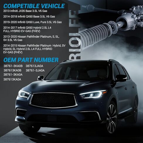 387613KA0B اقتران تفاضلي خلفي متوافق مع 2013-2020 Nissan Pathfinder(R52) 3.5L V6/2014-2020 Infiniti QX60 (L50) 3.5L V6 مقرنة لزجة خلفية، 387613JA0A 387613KA0A 38761-3KA0B in Kuwait