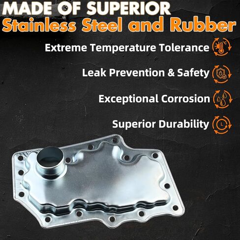 RE0F09A، RE0F09B وعاء فلتر ناقل الحركة CVT مع حشية 31726-1XA01 متوافق مع Nissan 07-13 Altima، 03-07/09-16 Murano، 07-15 Maxima، 11-16 Quest in Saudi Arabia