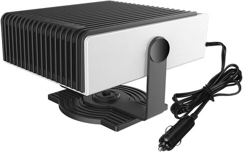 Car Defroster Defogger Heater, 12V 150W Portable Defroster and Defogger with Fast Heating and Cooling Function, 180° Adjustable Rotation and Large Area Air Outlet for Camping Traveling in Kuwait