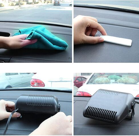 Ceramic Car Heater, Windshield Defroster, 2 in 1 Car Heater Defroster,Fast Heating & Cooling Fan, for Windshield that Plugs into Cigarette Lighter in Kuwait