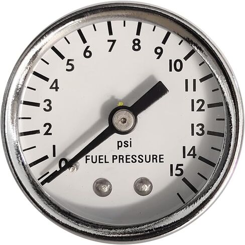 منظم ضغط الوقود 12-804 مع مقياس الوقود يناسب مكربنات Holley Edelbrock 1-4PSI قابل للتعديل 3/8in NPT 0-15PSI in Kuwait