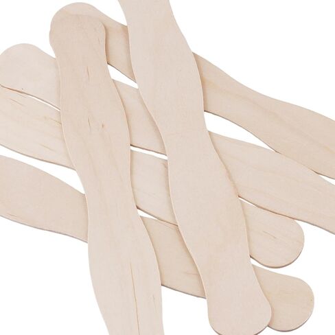 300 PCS 8 Inch Wood Popsicle Sticks Craft Stick, Fan Handles Wavy Sticks for DIY Craft, Wedding in Kuwait