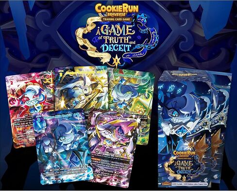 CookieRun TCG: لعبة الحقيقة والخداع - حزمة من 4 حزم معززة - لعبة بطاقات التداول الشجاعة، اللعب الاستراتيجي وبناء مجموعة بطاقات المعركة، متنوعة عشوائيًا in Kuwait