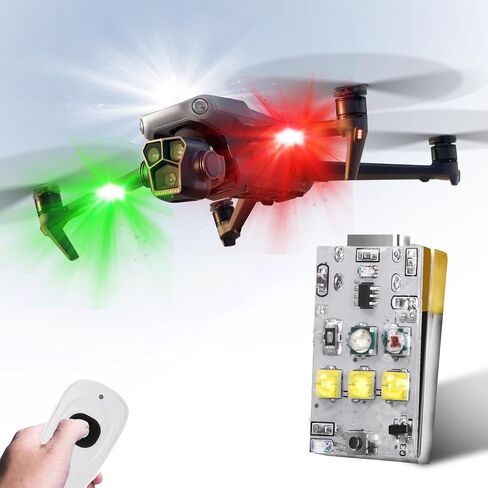 Remote Control of the Strobe Light, Anti Collision Light for FAA Drone Night Flying, Fits DJI Drone,Quadcopter, Toy Airplanes in Kuwait