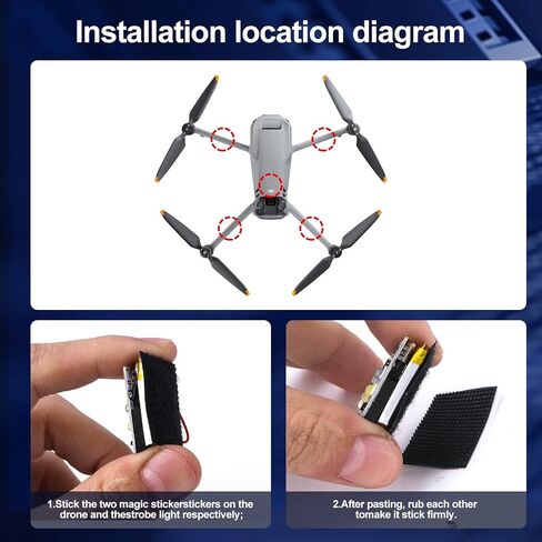 Remote Control of the Strobe Light, Anti Collision Light for FAA Drone Night Flying, Fits DJI Drone,Quadcopter, Toy Airplanes in Kuwait